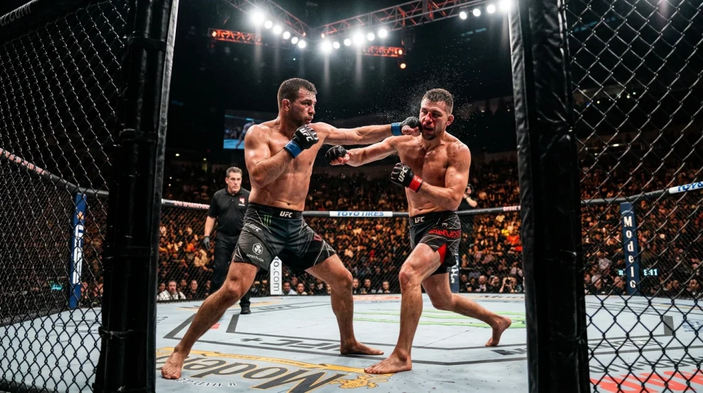 Apuestas en vivo en UFC: live betting durante combates de MMA